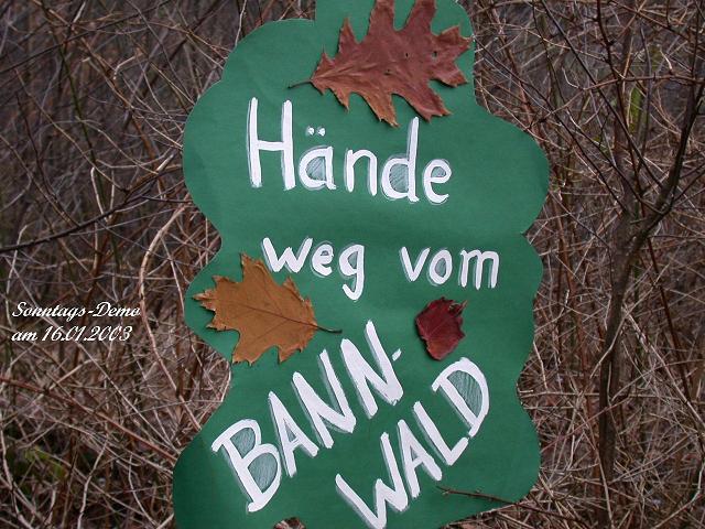 Bannwald-Plakat