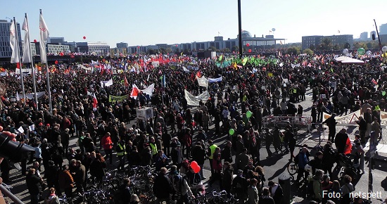 Demoauftakt Hauptbahnhof