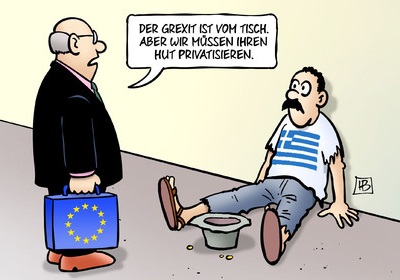 Comic 'Privatisierung'