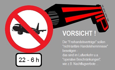 TTIP bedroht Nachtflugverbot