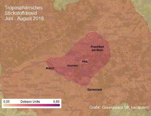 Grafik NO2-Konzentration Rhein-Main