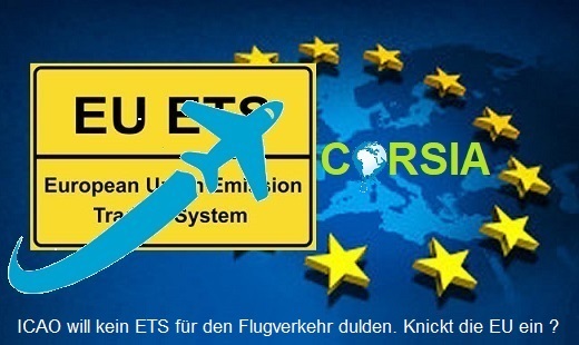 EU-ETS vs. CORSIA-Logo